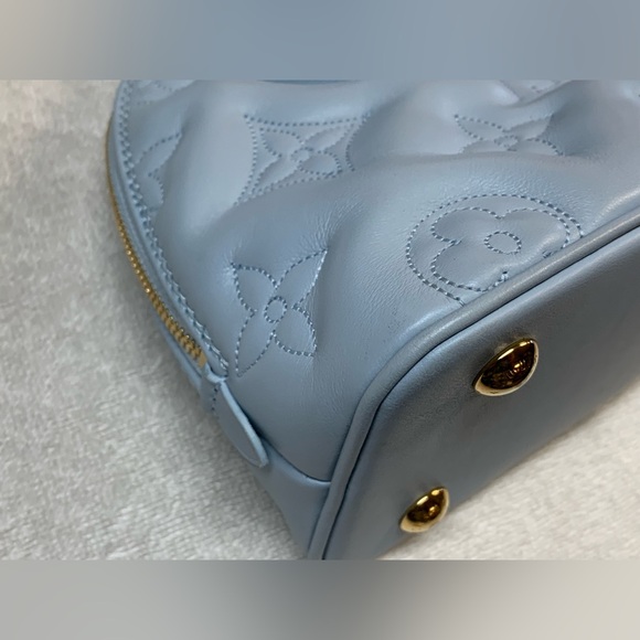 Louis Vuitton Alma BB Bubblegram Leather Ice Blue Glacier Bag - Picture 11 of 16